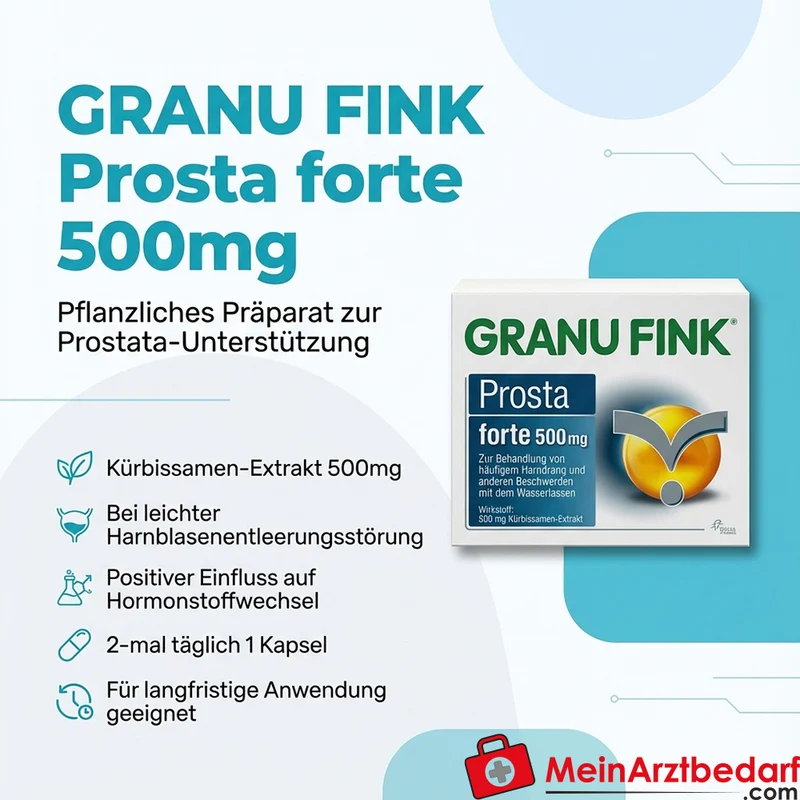 GRANU FINK Prosta forte 500 mg Kapseln, 140 St