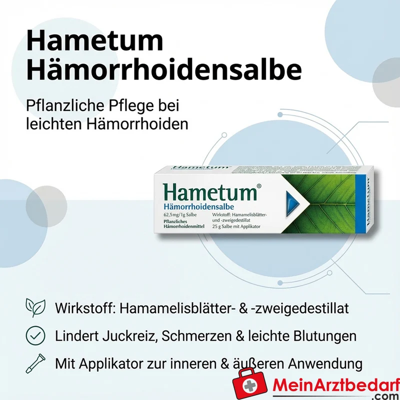 Hametum Hämorrhoidensalbe mit Hamamelis-Extrakt äußerlich