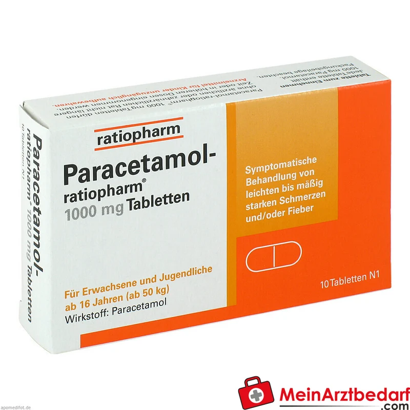 ratiopharm Paracetamol 1000 mg Tabletten