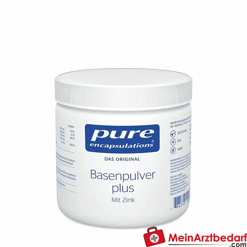 Pure Encapsulations Basenpulver Plus Calcium Magnesium Zink Pulver 200 g