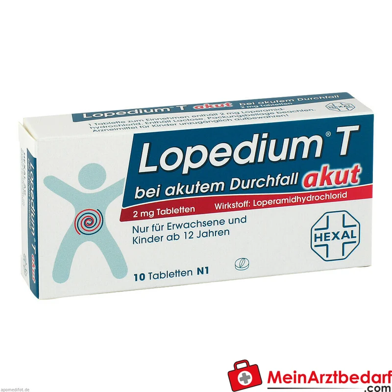 Lopedium T akut Loperamid 2 mg Tabletten