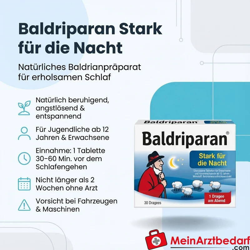 Baldriparan Stark für die Nacht Baldrianextrakt Tabletten
