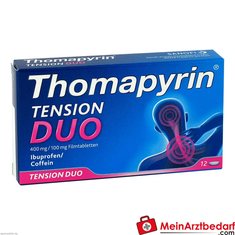 Thomapyrin TENSION DUO Ibuprofen 400 mg und Coffein 100 mg Tabletten