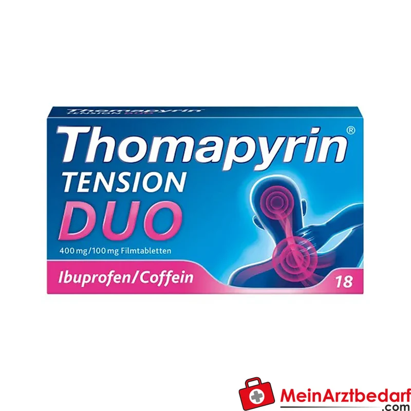 Thomapyrin TENSION DUO Ibuprofen 400 mg und Coffein 100 mg Tabletten