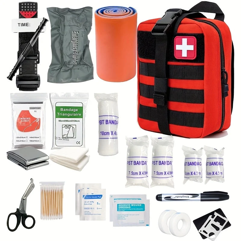Komplettes Erste-Hilfe-Set mit Tourniquet – Essentielles Überlebenskit für Abenteuer