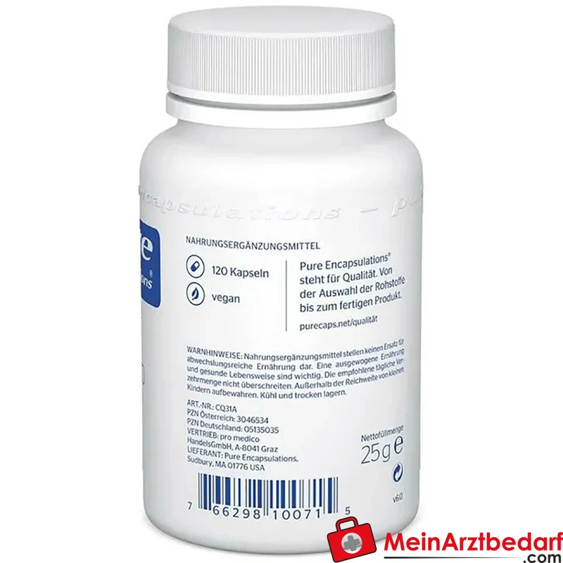 Pure Encapsulations CoQ10 30 mg Kapseln 60 Stück