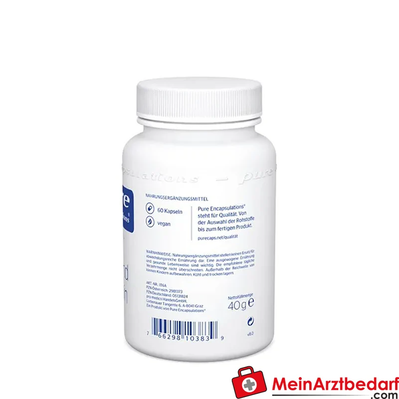 Pure Encapsulations Jod und Tyrosin 225 µg/500 mg Kapseln