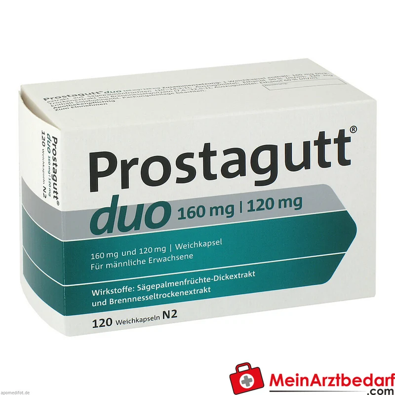 Prostagutt duo Sägepalmenfrucht-Dickextrakt / Brennnesselwurzel-Trockenextrakt Weichkapseln 160 mg/120 mg, 60 St.