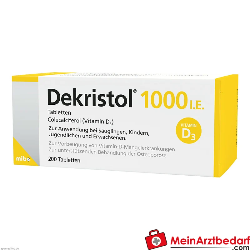 Dekristol 1000 I.E. Vitamin D3 Tabletten