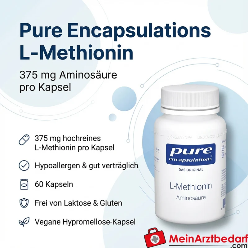 Pure Encapsulations L-Methionin 375 mg Kapseln 60 Stück
