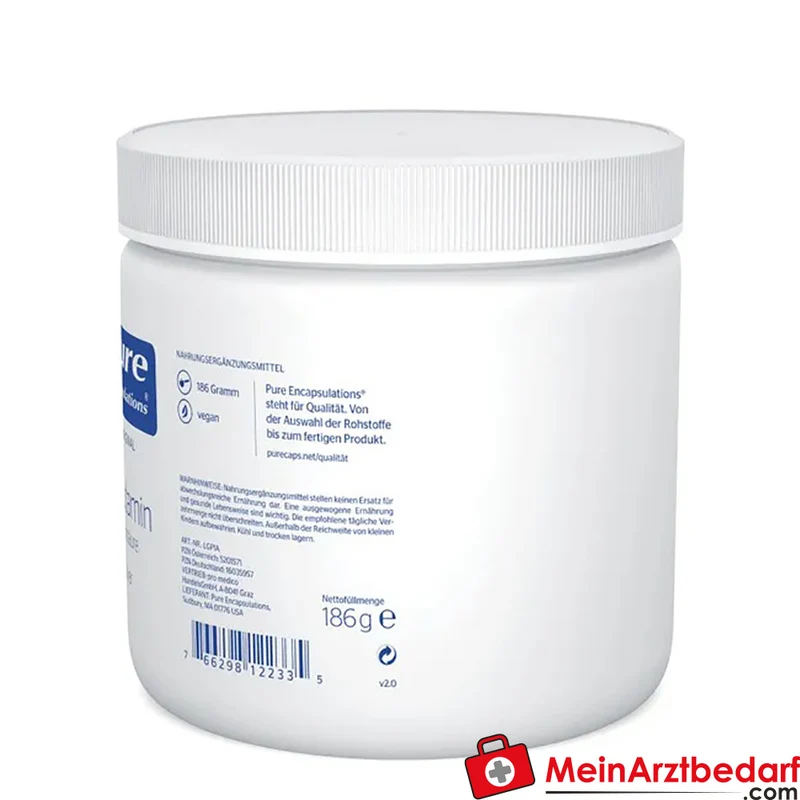 Pure Encapsulations L‑Glutamin Pulver 3.000 mg/Portion 186 g (60 Portionen)