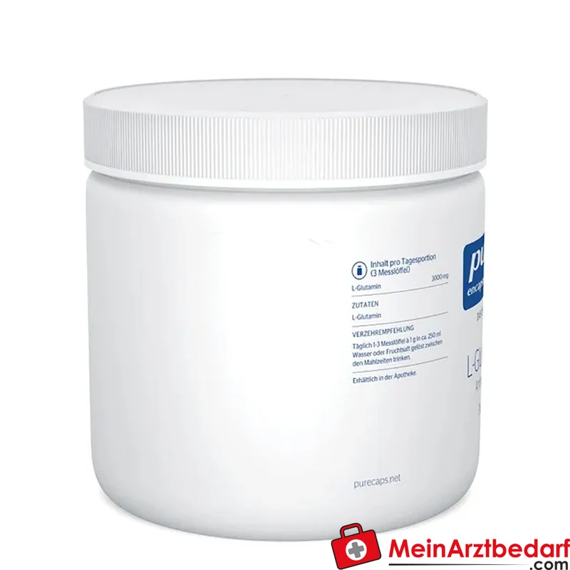 Pure Encapsulations L‑Glutamin Pulver 3.000 mg/Portion 186 g (60 Portionen)