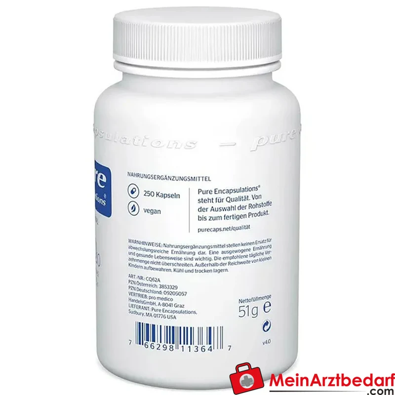Pure Encapsulations CoQ10 60 mg Kapseln 60 Stück