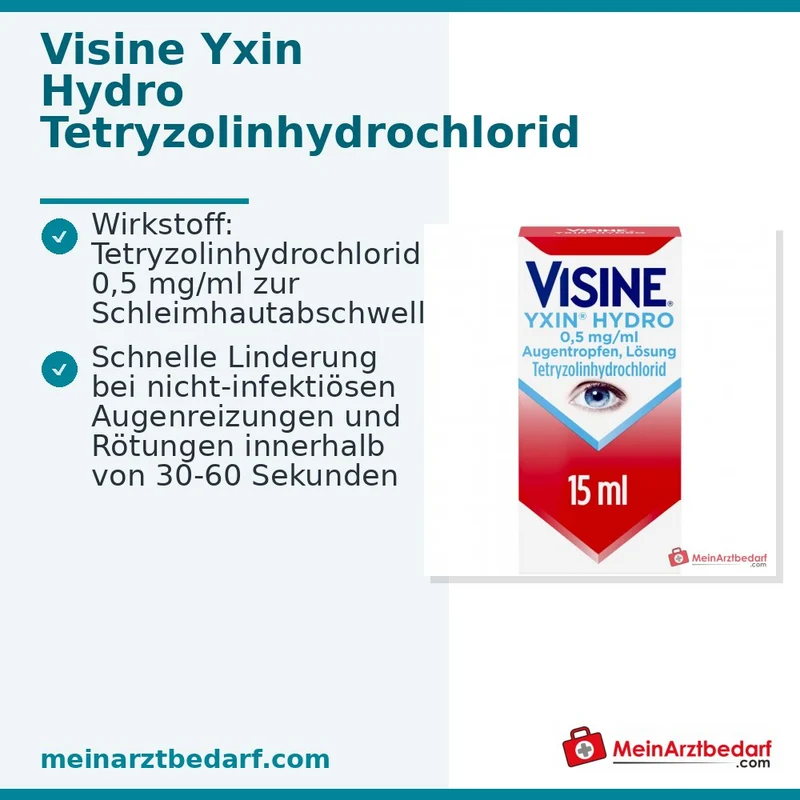 Visine Yxin Hydro 0,5 mg/ml Augentropfen