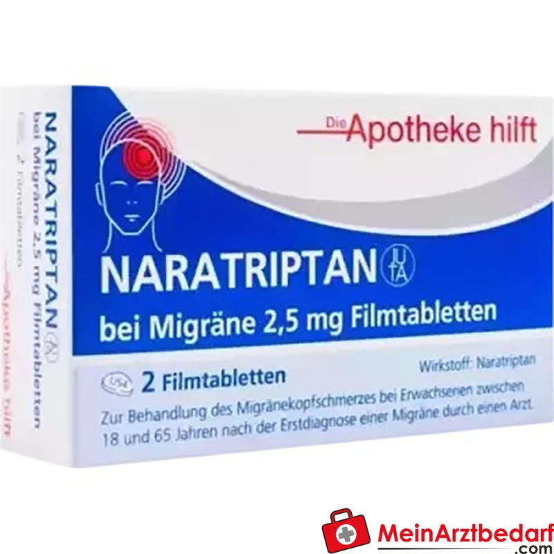 Juta Naratriptan 2,5 mg Filmtabletten Packung