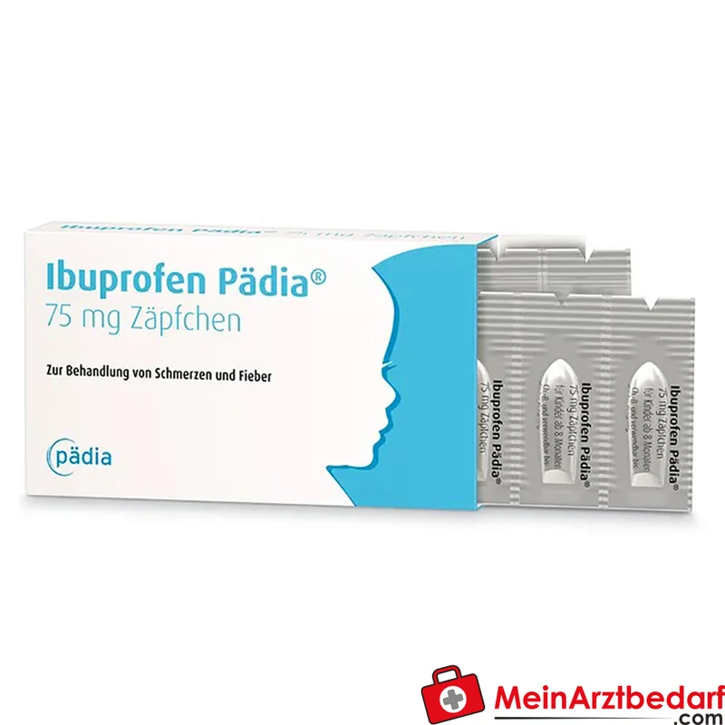 Ibuprofen Pädia 75 mg Zäpfchen rektal für Kinder