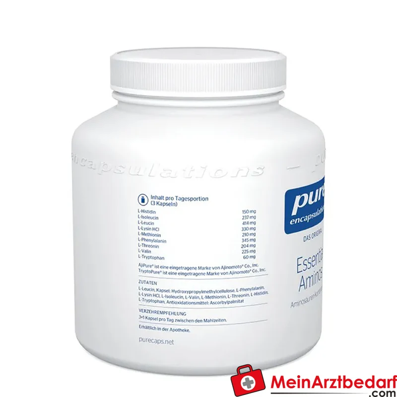 Pure Encapsulations Essential Aminos – 20 essentielle Aminosäuren Kapseln 180 Stück