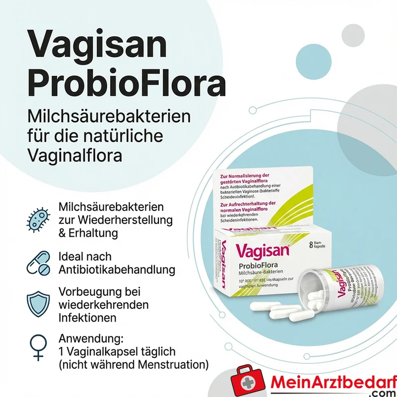 Vagisan ProbioFlora Milchsäurebakterien Vaginalkapseln Packung