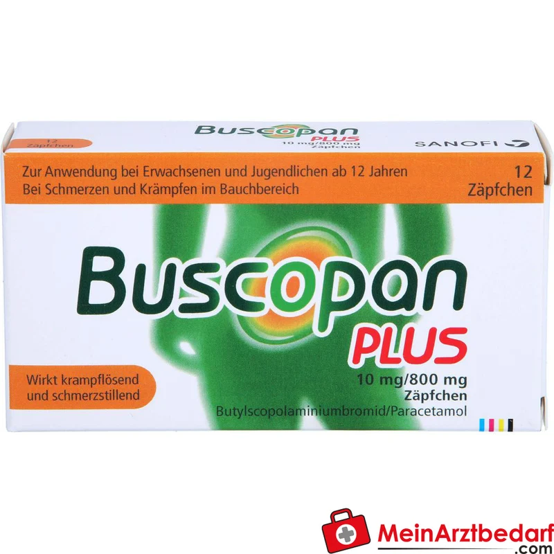 Buscopan plus 10 mg/800 mg Zäpfchen Packung