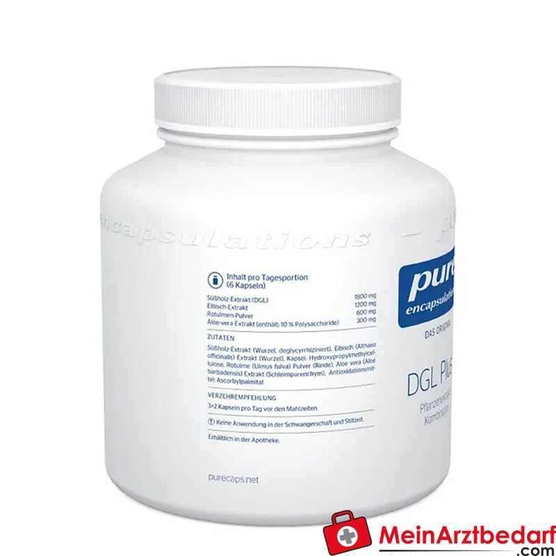 Pure Encapsulations DGL Plus deglycyrrhizierter Süßholz-Extrakt 300 mg Kapseln 60 Stück