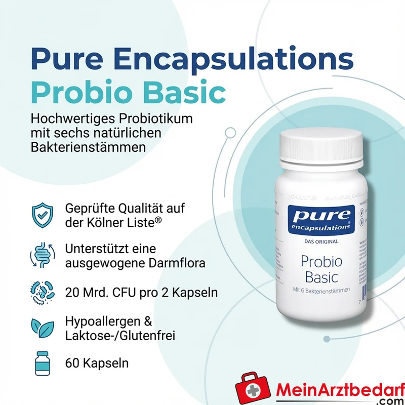 Pure Encapsulations Probio Basic 20 Mrd. CFU (pro 2 Kapseln) Kapseln 60 Stück