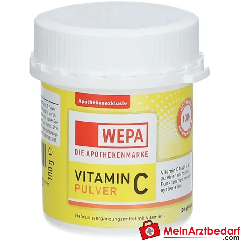 WEPA Vitamin C L‑Ascorbinsäure 1000 mg Pulver 300 g