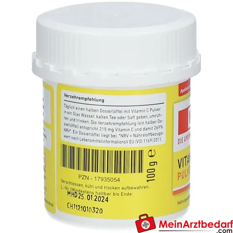 WEPA Vitamin C L‑Ascorbinsäure 1000 mg Pulver 300 g