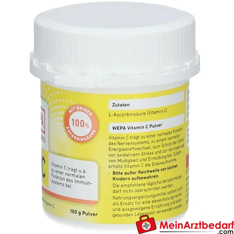 WEPA Vitamin C L‑Ascorbinsäure 1000 mg Pulver 300 g