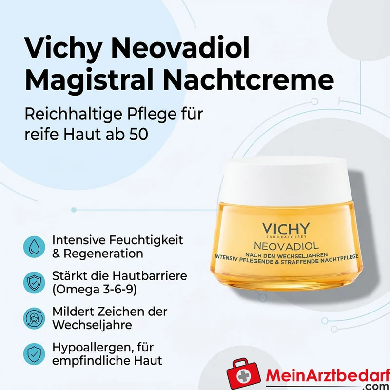 Vichy Neovadiol Magistral Nachtcreme mit Proxylane und Omega‑3/6/9 50 ml