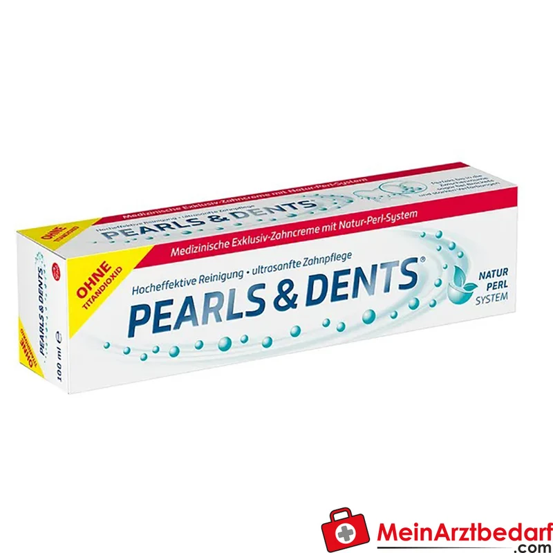PEARLS & DENTS Zahnpasta 100 ml mit Fluorid (Olaflur) titandioxidfrei