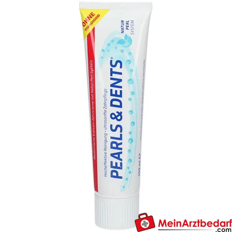 PEARLS & DENTS Zahnpasta 100 ml mit Fluorid (Olaflur) titandioxidfrei
