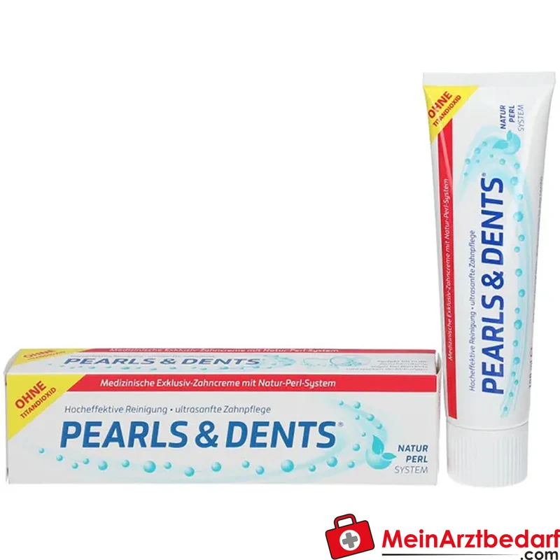 PEARLS & DENTS Zahnpasta 100 ml mit Fluorid (Olaflur) titandioxidfrei