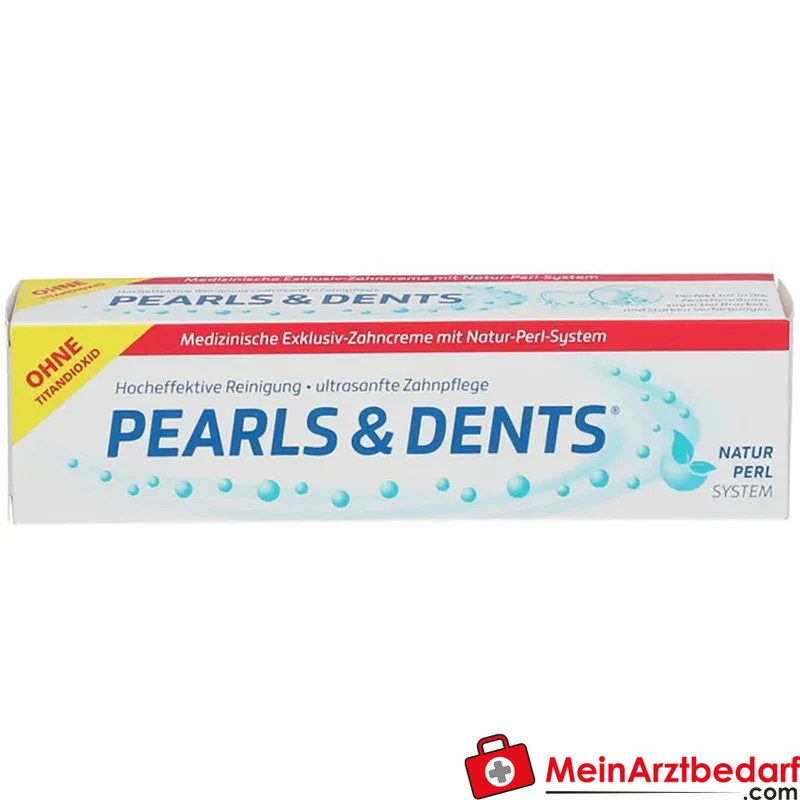 PEARLS & DENTS Zahnpasta 100 ml mit Fluorid (Olaflur) titandioxidfrei