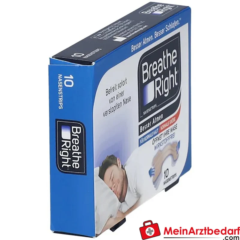 Besser Atmen Breathe Right Nasenpflaster Normal beige 10 Stück