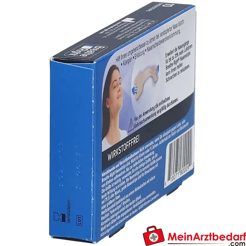 Besser Atmen Breathe Right Nasenpflaster Normal beige 10 Stück