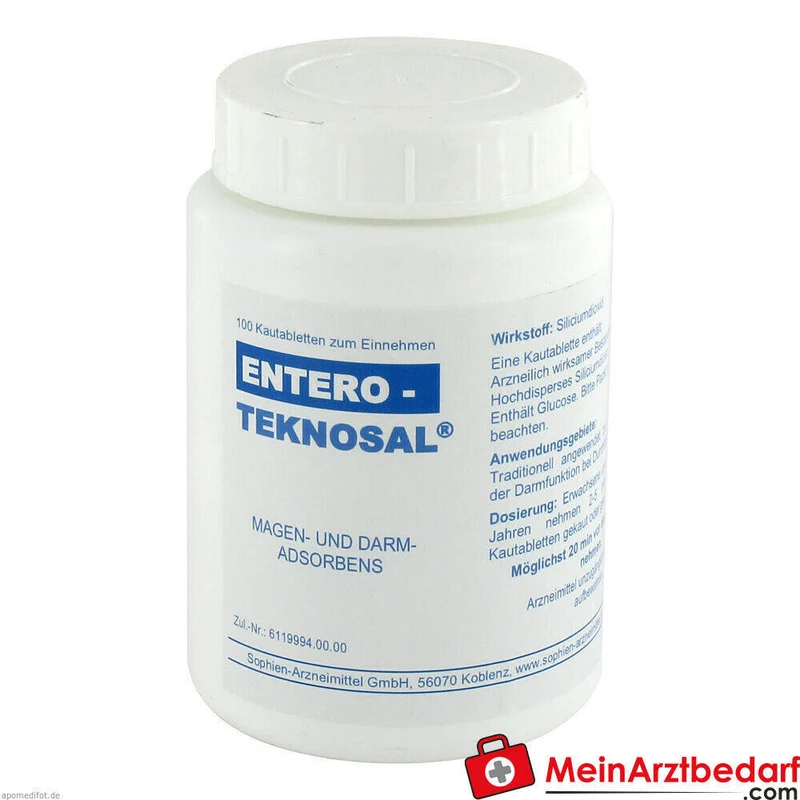 Entero-Teknosal hochdisperses Siliciumdioxid 733 mg Pulver 100 Stück