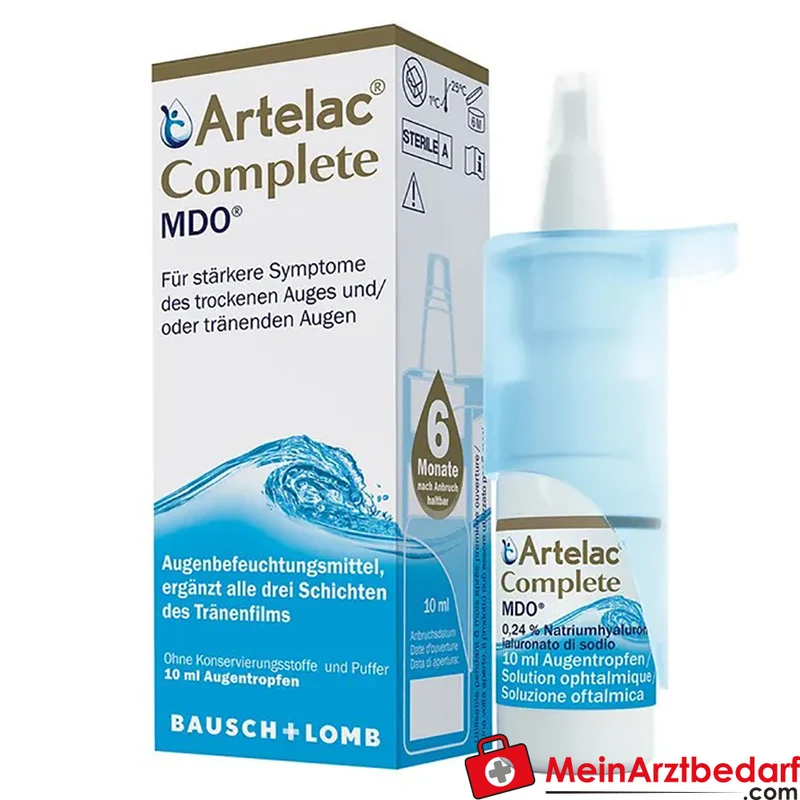 Artelac Complete MDO 0,24% Natriumhyaluronat Augentropfen 10 ml