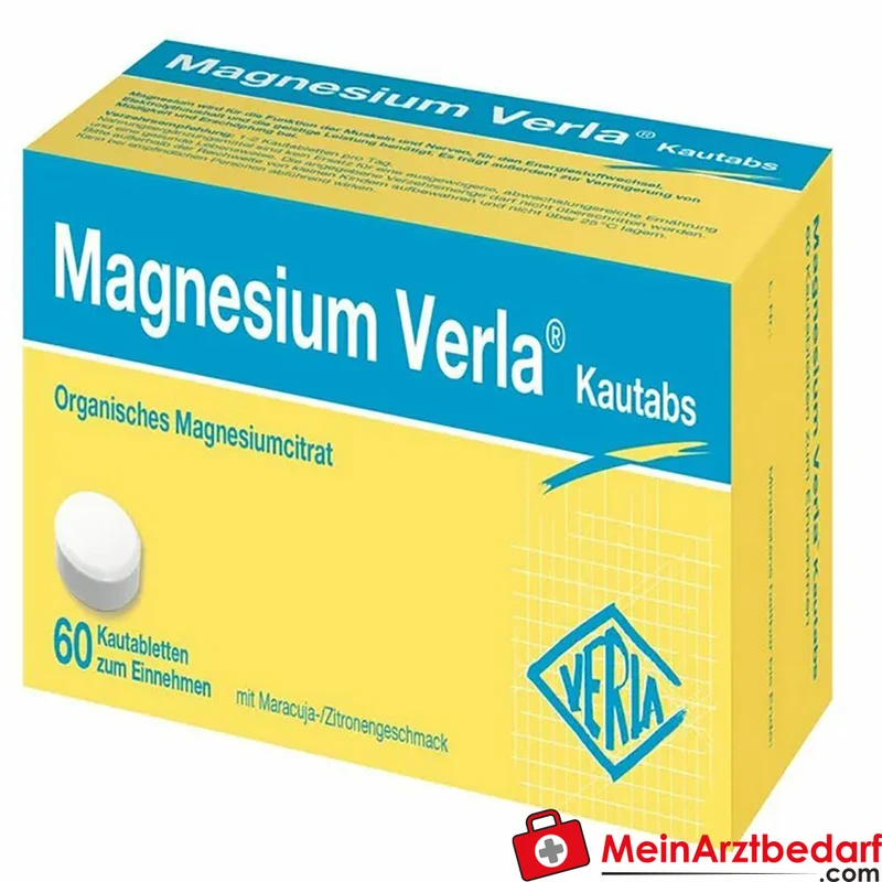 Magnesium Verla Magnesiumcitrat 150 mg Kautabletten 60 Stück