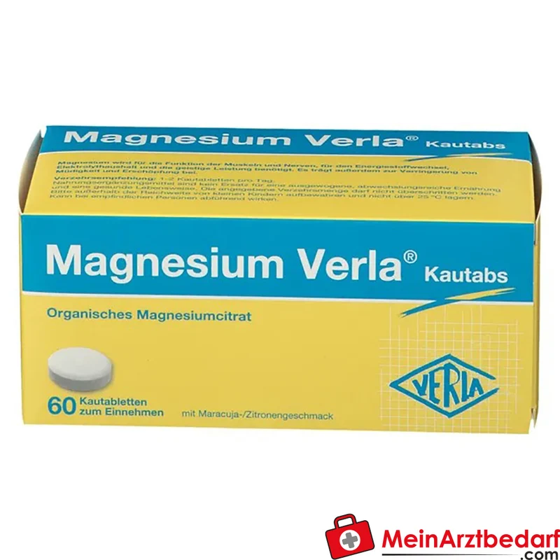 Magnesium Verla Magnesiumcitrat 150 mg Kautabletten 60 Stück