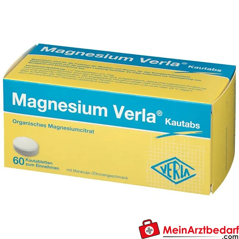 Magnesium Verla Magnesiumcitrat 150 mg Kautabletten 60 Stück