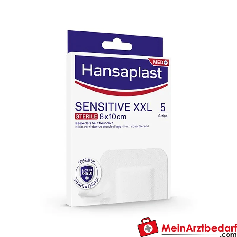 Hansaplast Sensitive XXL steriler Wundverband 8 x 10 cm, 5 Stück