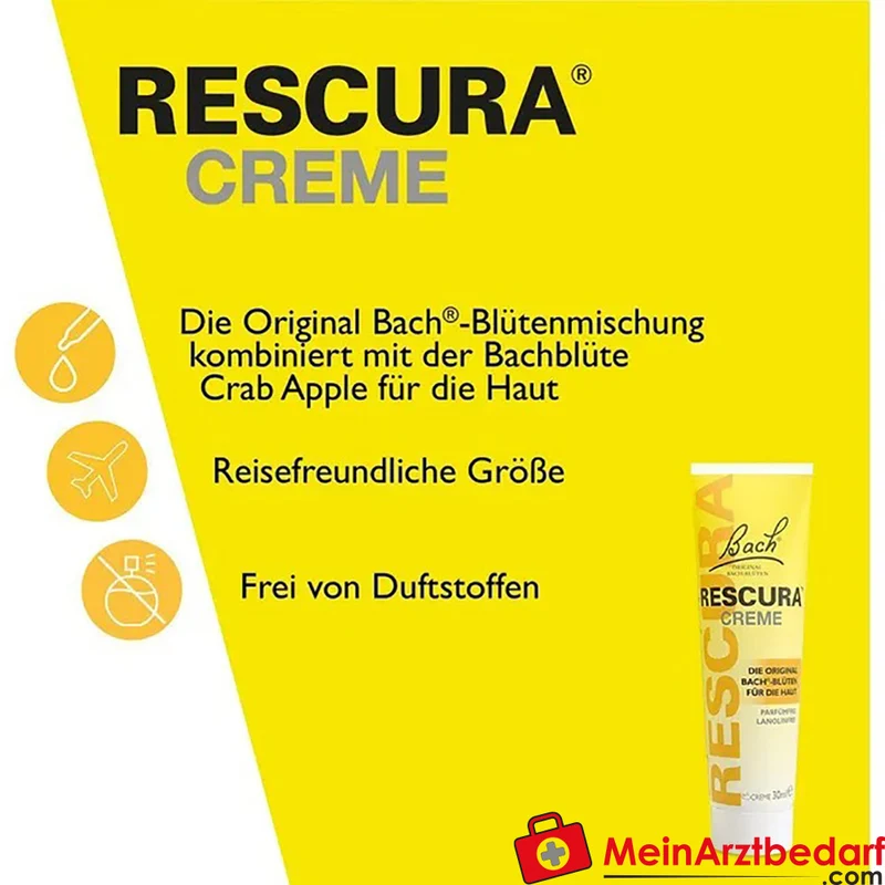 Bach RESCURA Creme 30 ml homöopathische Bach-Blüten für trockene Haut