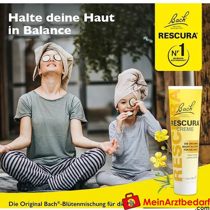 Bach RESCURA Creme 30 ml homöopathische Bach-Blüten für trockene Haut
