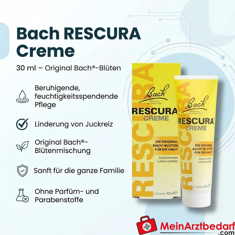 Bach RESCURA Creme 30 ml homöopathische Bach-Blüten für trockene Haut