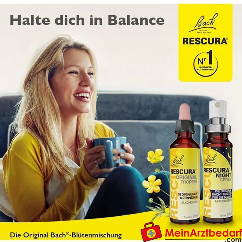 Bach RESCURA ORIGINAL Blütenmischung alkoholfreie Tropfen 10 ml