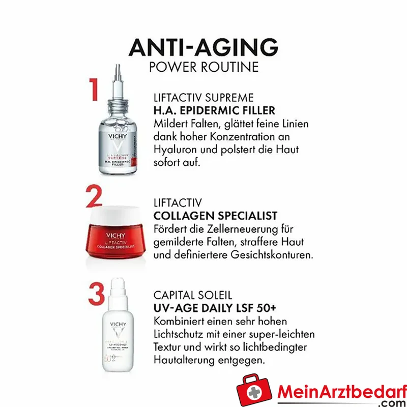 Vichy Liftactiv Collagen Specialist Gesichtscreme mit Palmitoyl‑Peptiden & Vitamin C 50 ml