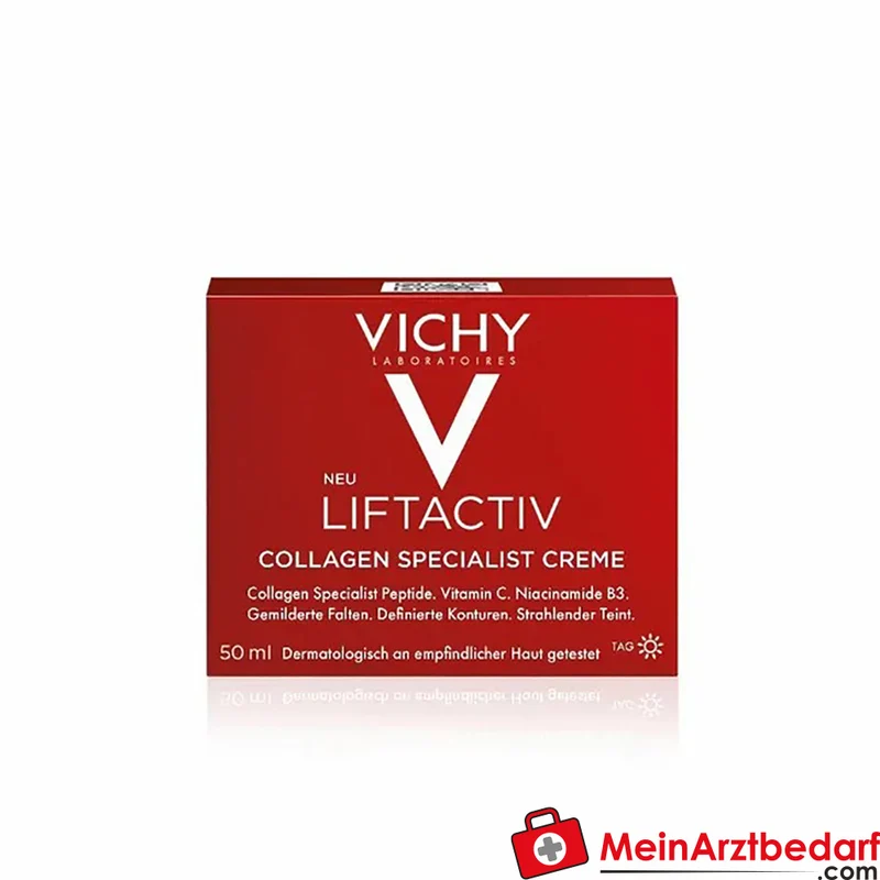 Vichy Liftactiv Collagen Specialist Gesichtscreme mit Palmitoyl‑Peptiden & Vitamin C 50 ml