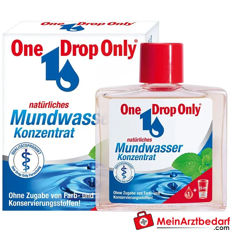 One Drop Only Mundwasser-Konzentrat ätherische Öle und Benzoetinktur 50 ml