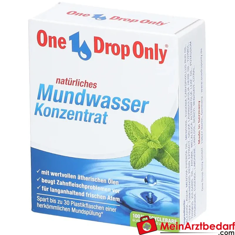 One Drop Only Mundwasser-Konzentrat ätherische Öle und Benzoetinktur 50 ml
