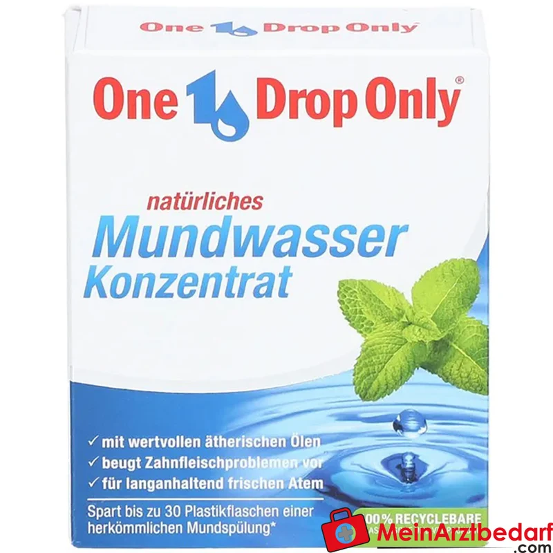 One Drop Only Mundwasser-Konzentrat ätherische Öle und Benzoetinktur 50 ml